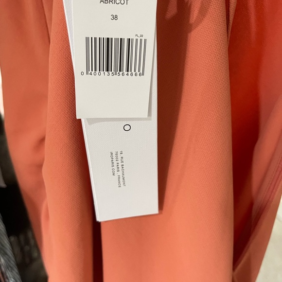 NWT IRO brand Drawstring apricot bodycon dress. flattering! Comfy! Size M - Picture 8 of 9